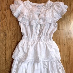 LoveShackFancy for target white mini dress.